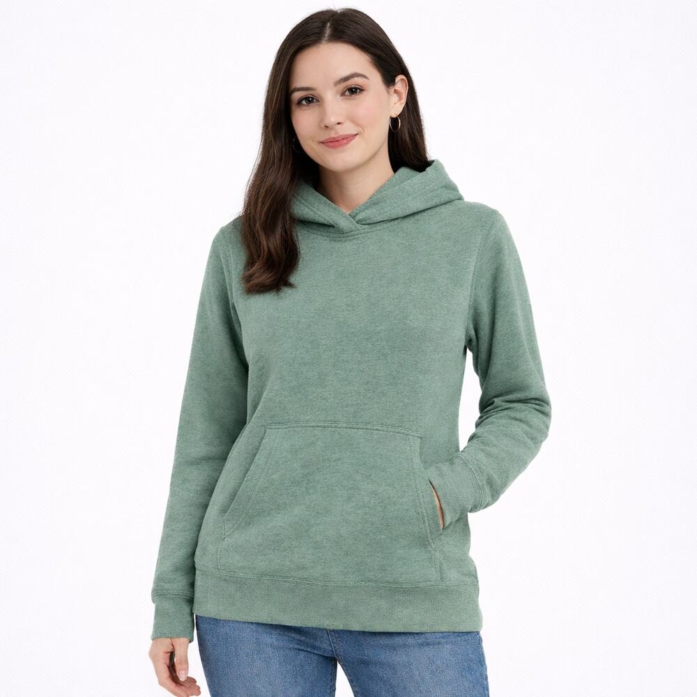 Tek Gear Ultra Soft Fleece Lined Hoodie Malou Green Size Large